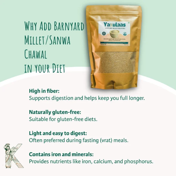 Barnyard Rice Barnyard Millet | Pahadi Jhangora, Samak Rice, Sama, Vrat Rice | Gluten ...