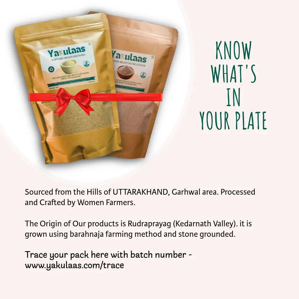 Finger Millet Ragi Atta & Barnyard Millet Combo 6 Finger Millet Flour X Barnyard Millet-6